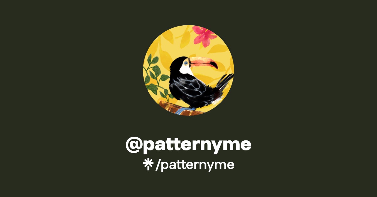 patternyme | Instagram | Linktree