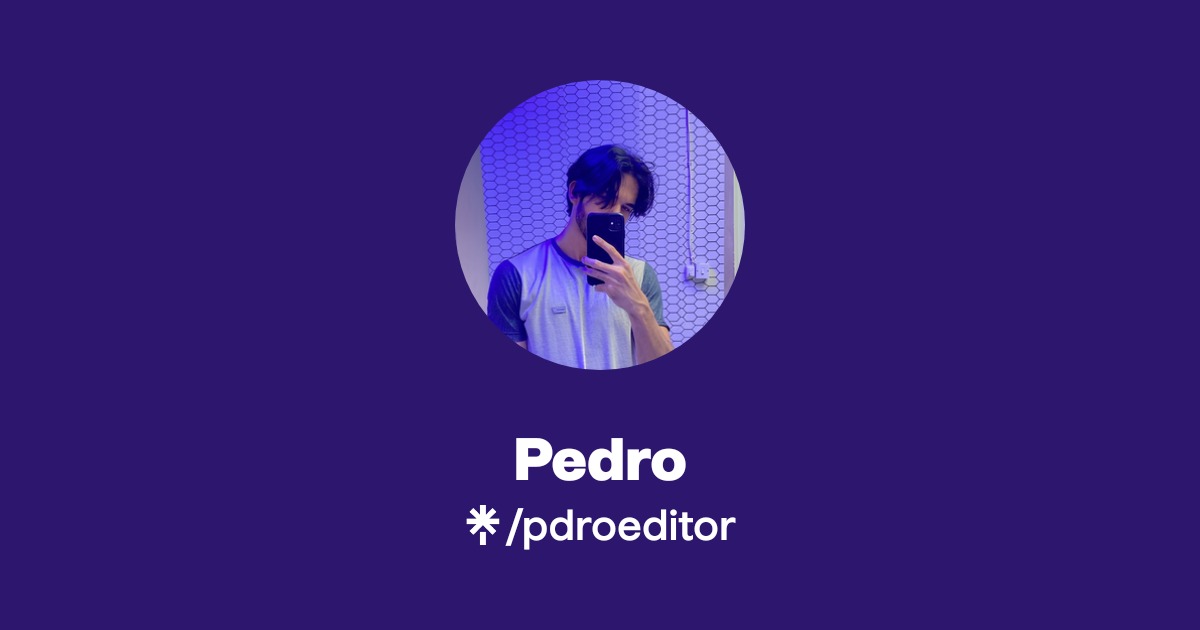 Pedro | Instagram | Linktree