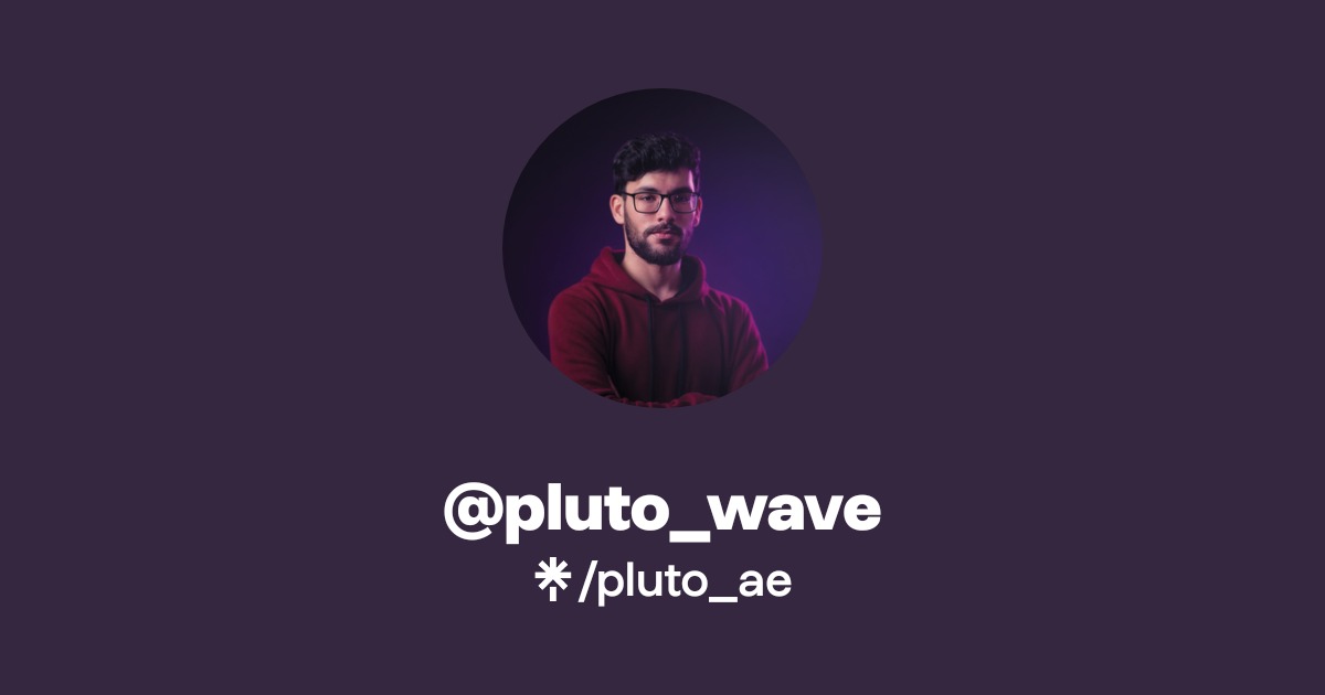 pluto_ae | Instagram, TikTok | Linktree