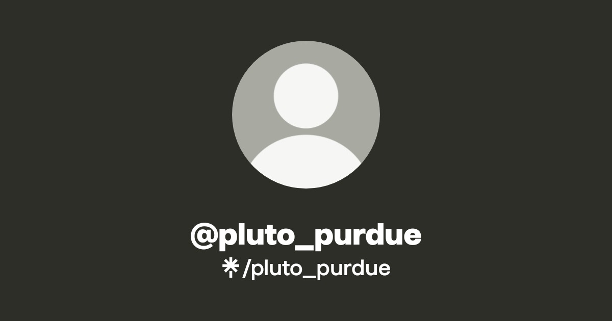 pluto_purdue | Instagram | Linktree