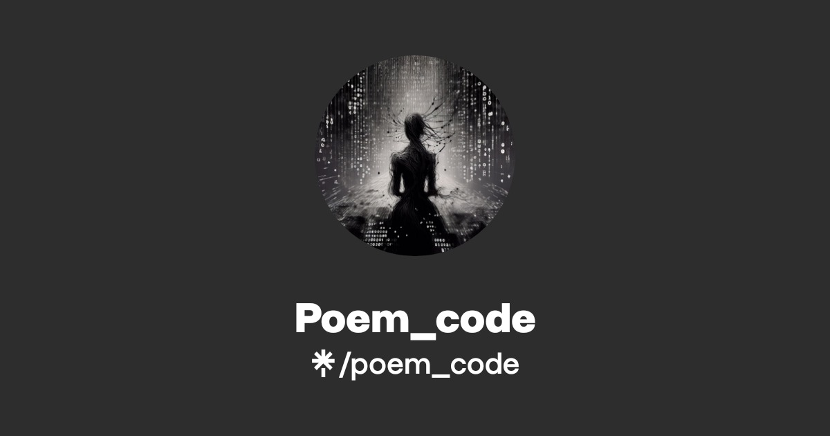 Poem_code | Instagram, TikTok | Linktree