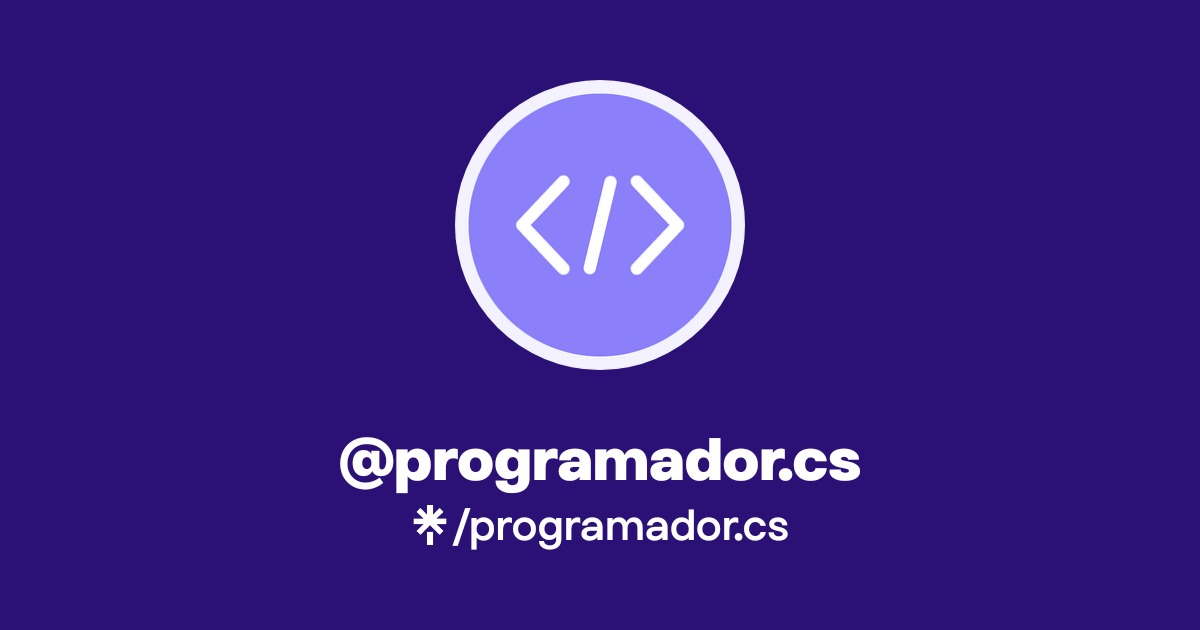 programador.cs | Instagram | Linktree