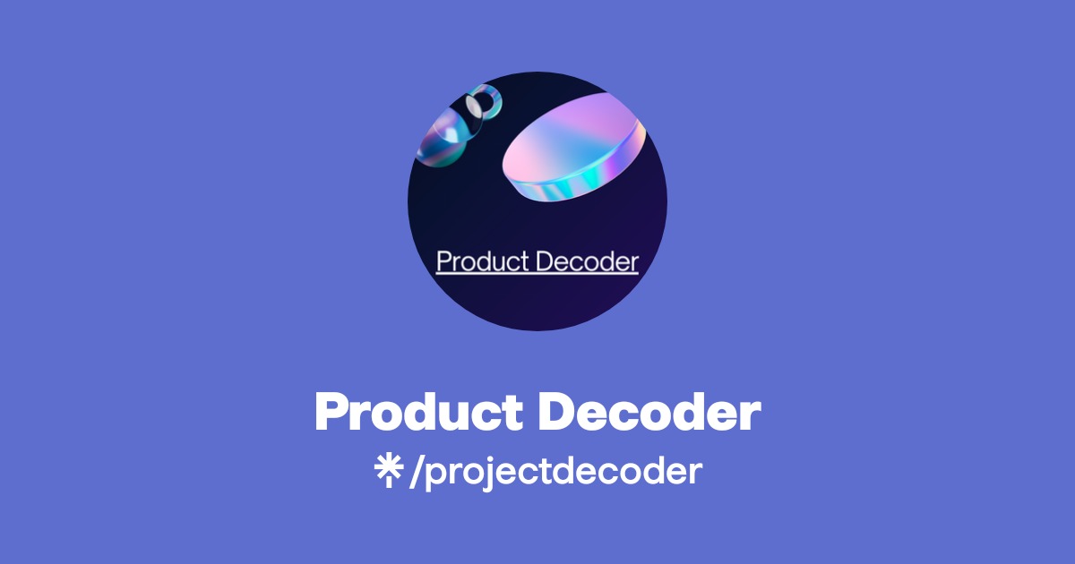 Product Decoder | Linktree