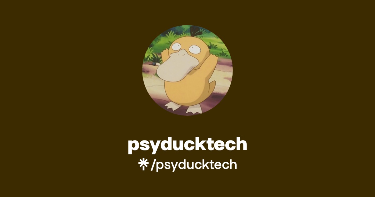 psyducktech | TikTok | Linktree