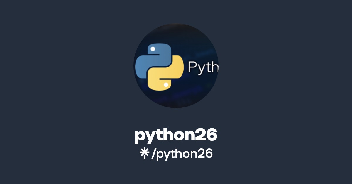 python26 | Linktree