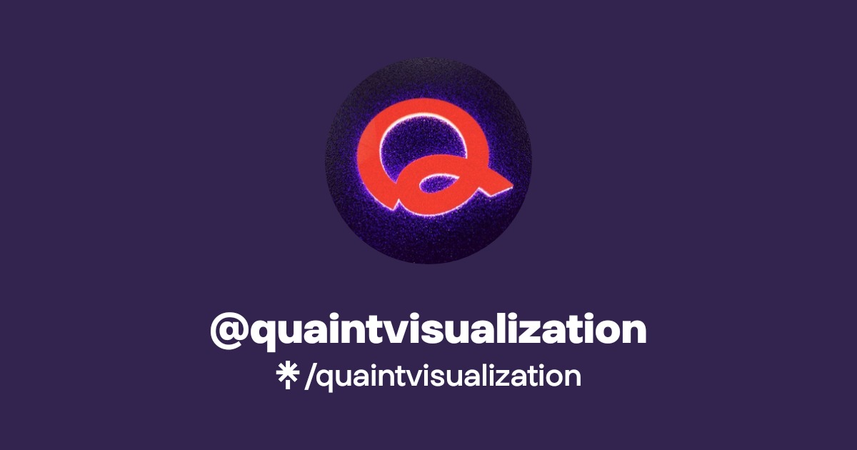 Quaint Visual Examples @quaintvisualization | Linktree