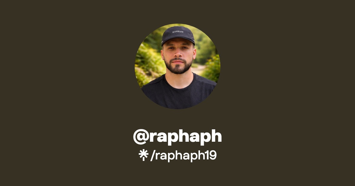 @raphaph | Instagram, TikTok | Linktree