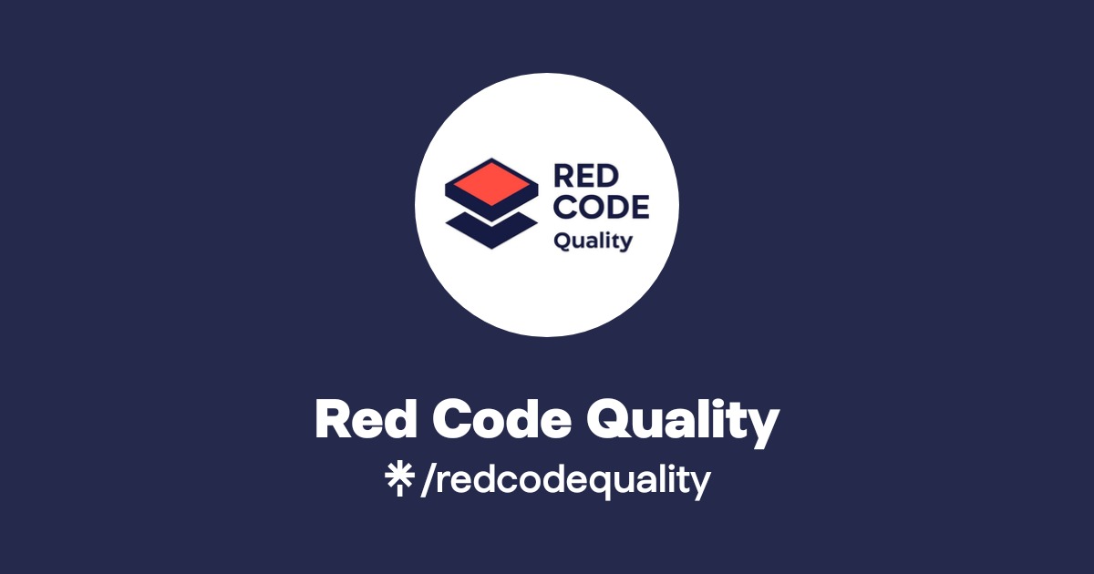Red Code Quality | Instagram, Facebook | Linktree