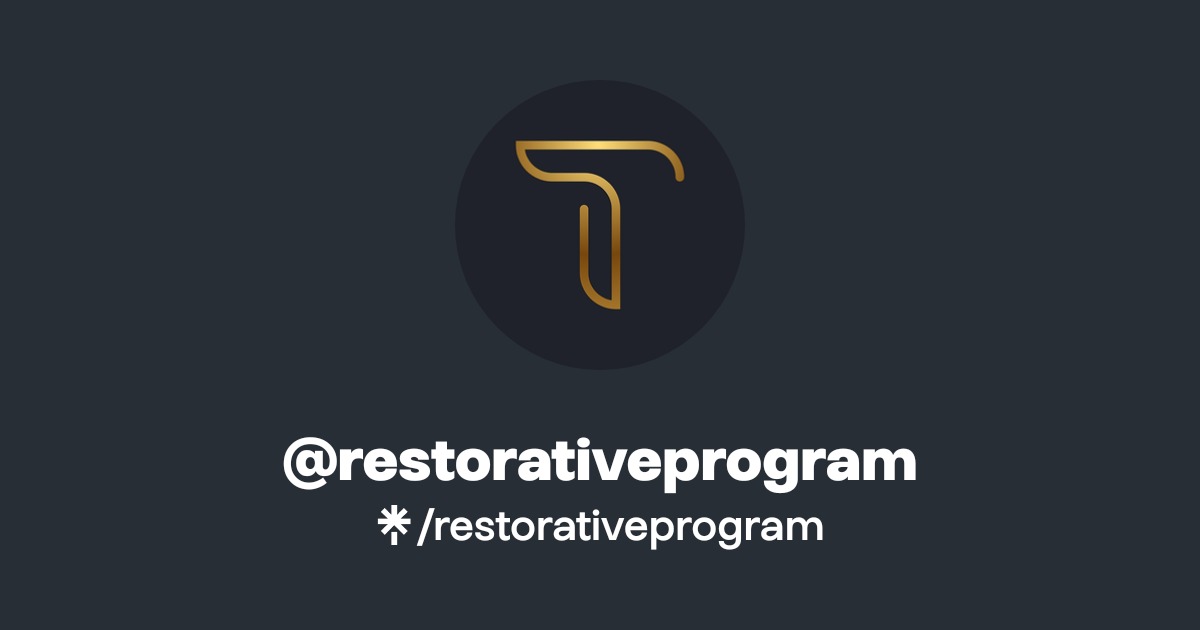restorativeprogram | Facebook | Linktree