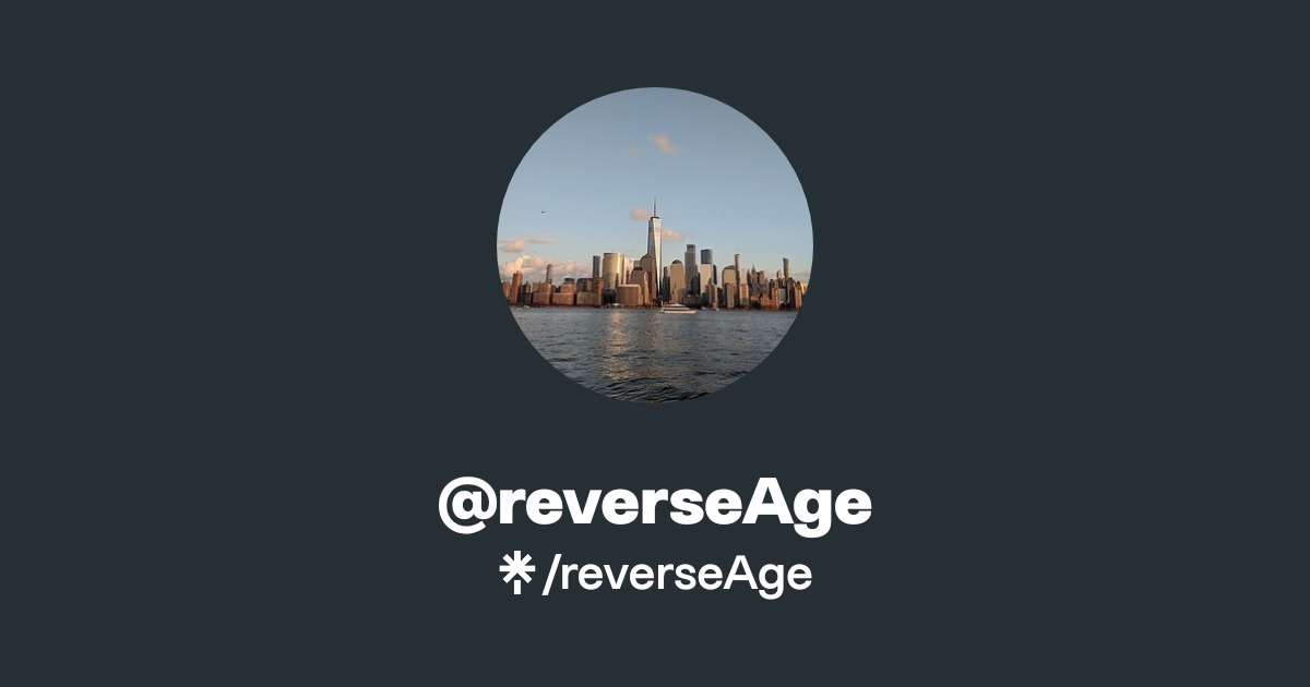 reverseAge | Instagram | Linktree