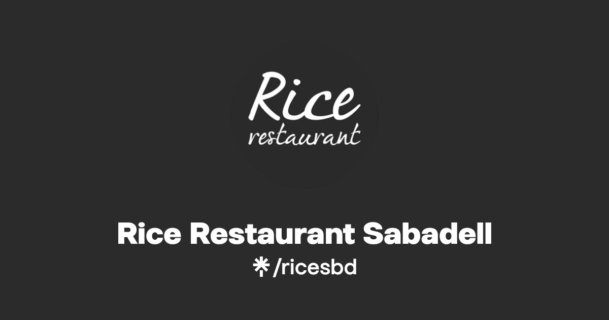 Rice Restaurante Sabadell, hostelería y restauración en Sabadell