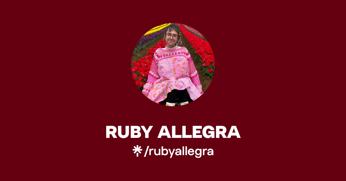 RUBY ALLEGRA Official: Instagram, X | Linktree