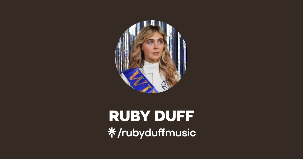 RUBY DUFF Official: TikTok, Instagram, Facebook, Twitter | Linktree