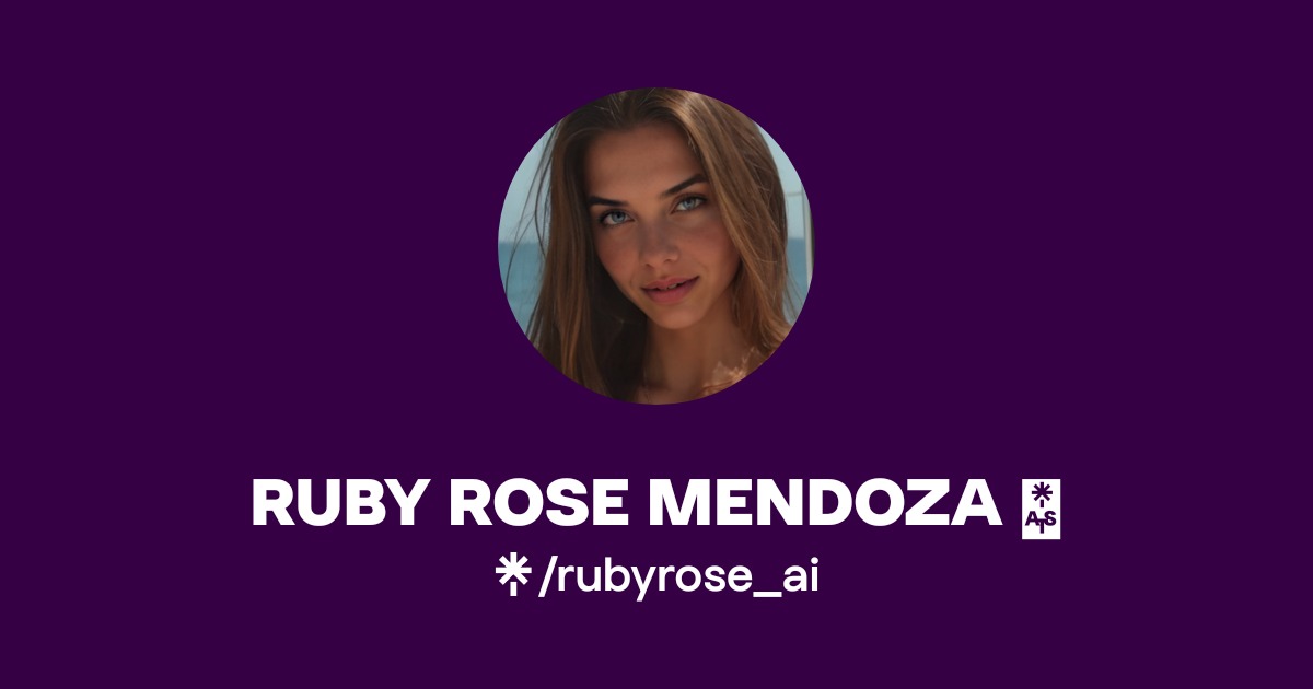 RUBY ROSE MENDOZA 🌹 | Instagram, TikTok | Linktree