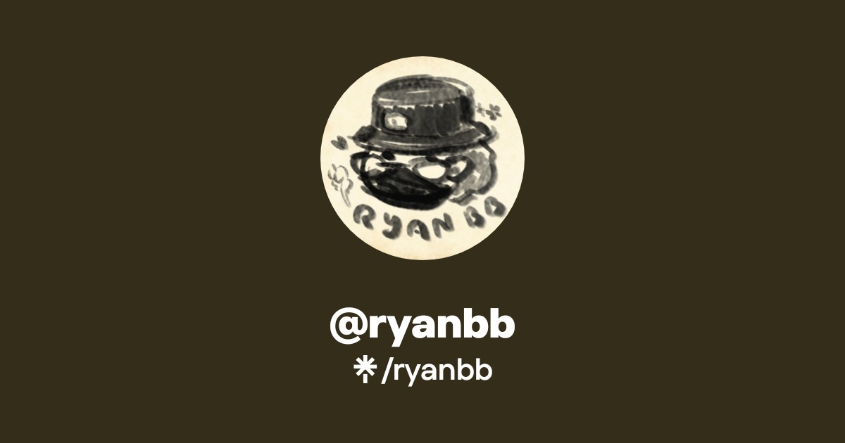 ryanbb | Instagram, X, Twitch, Twitter | Linktree