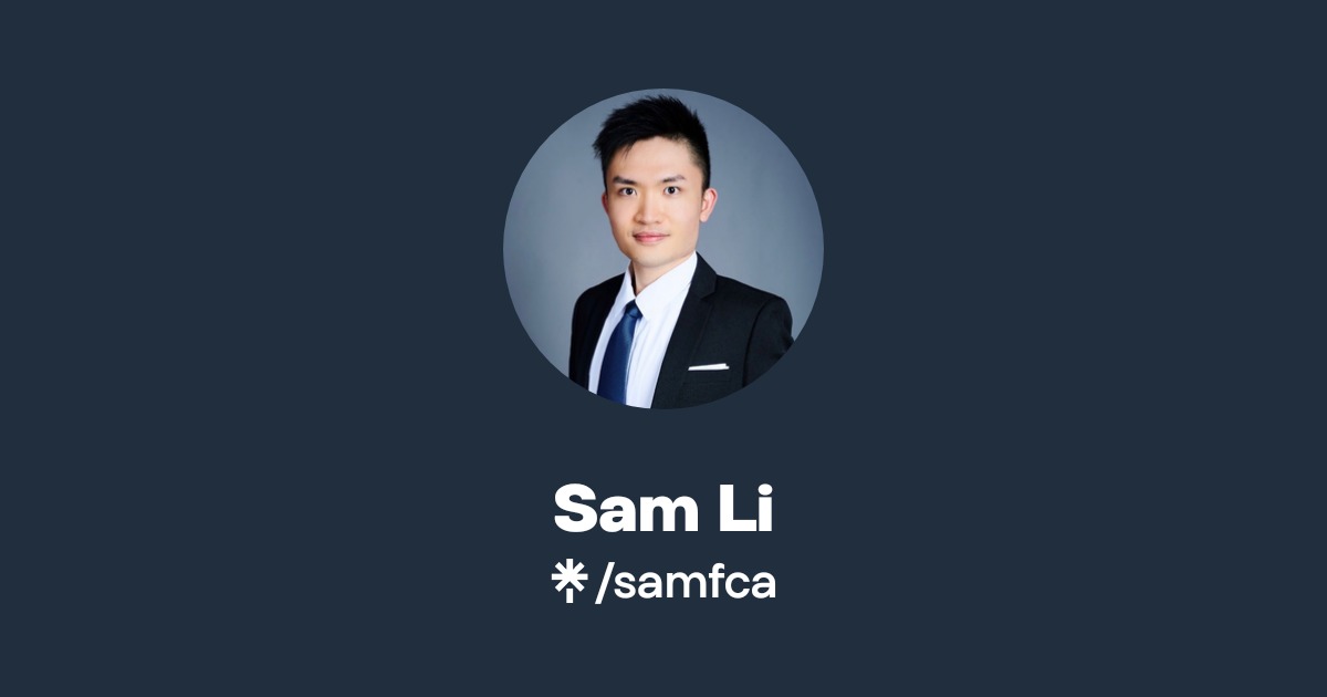 Sam Li | Instagram, Facebook | Linktree