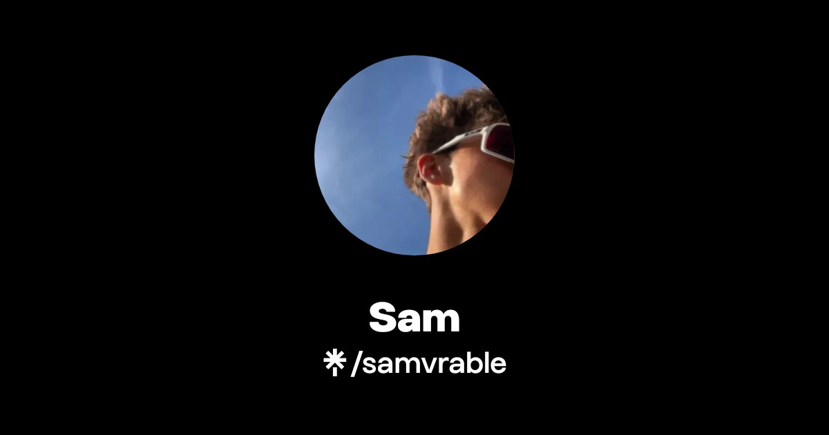Sam | Instagram | Linktree