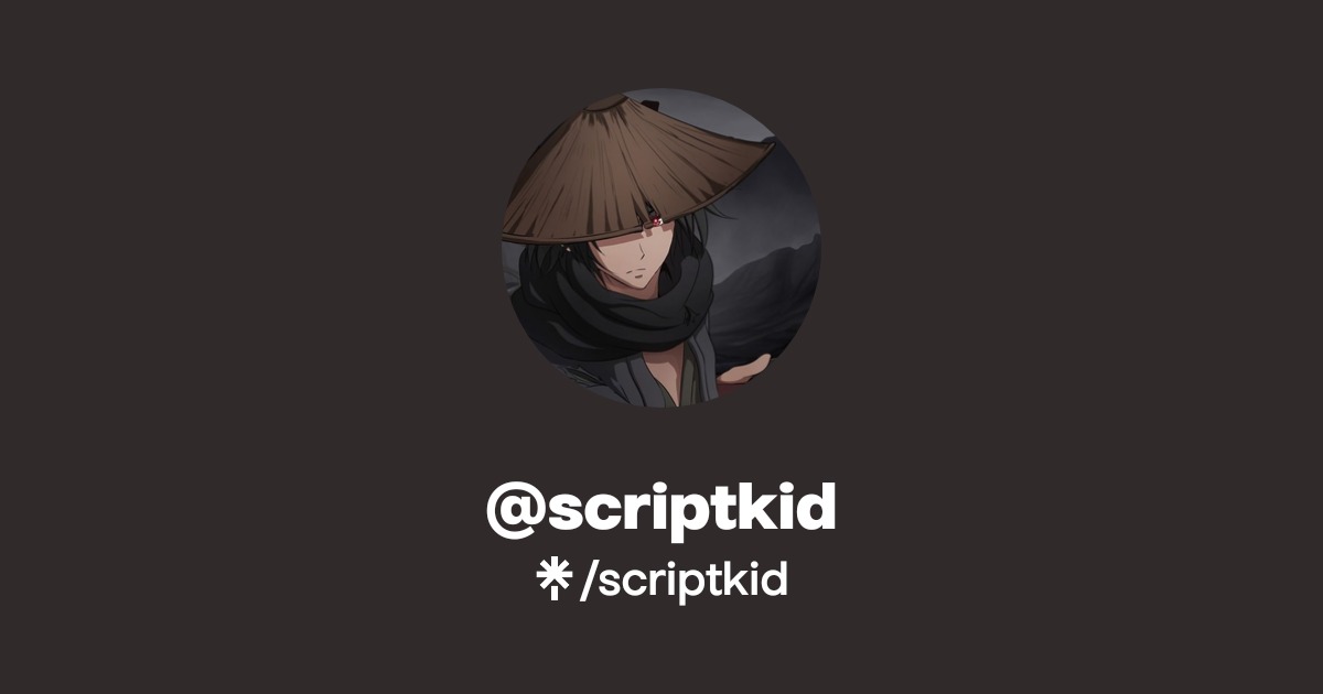 scriptkid - Listen on YouTube, Spotify - Linktree
