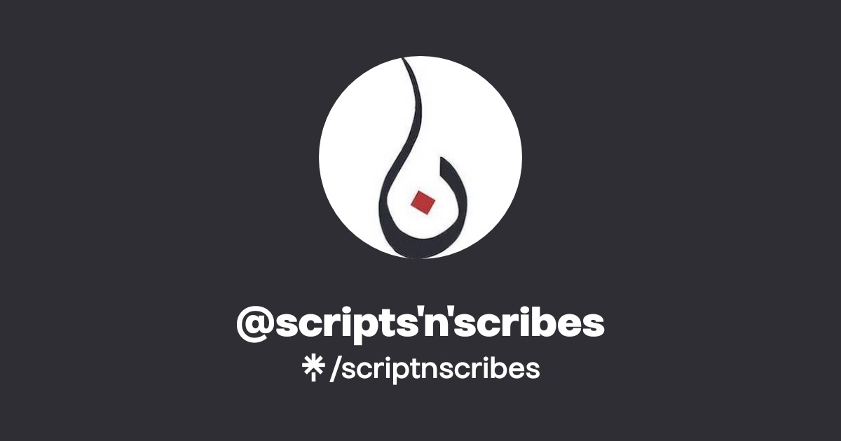 @scripts'n'scribes | Linktree