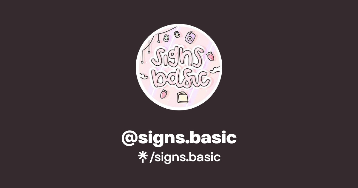 @signs.basic | Linktree