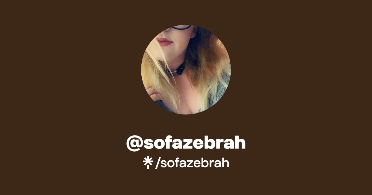sofazebrah Official: TikTok, Instagram, Twitch, Twitter | Linktree