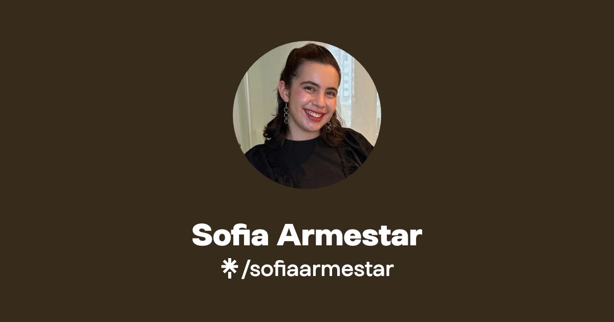 Sofia Armestar | Instagram | Linktree