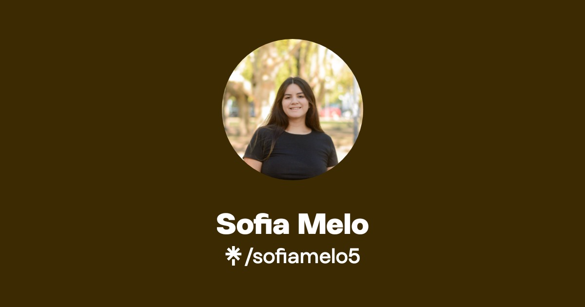 Sofia Melo | Instagram, TikTok | Linktree