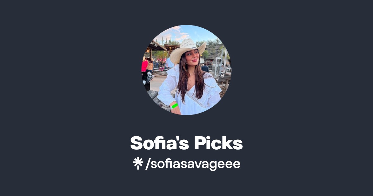Sofia's Picks | Linktree