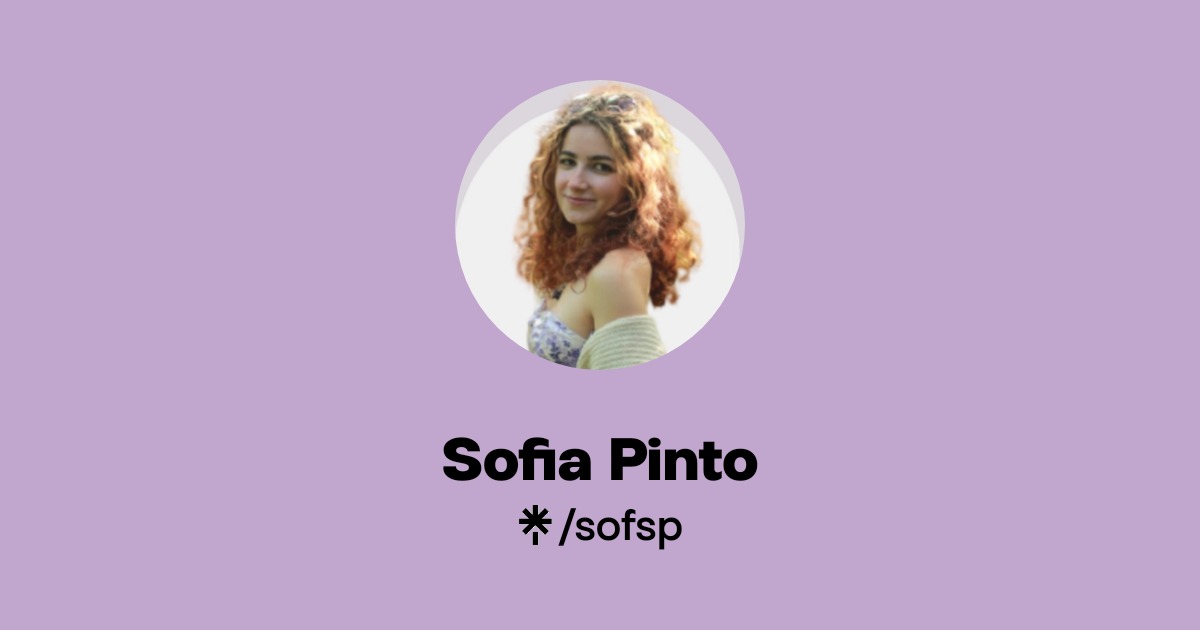 Sofia Pinto | Linktree