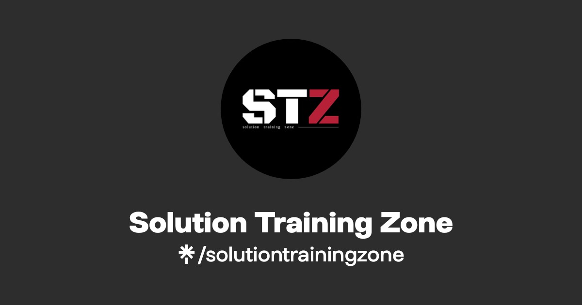 Solution Training Zone | Instagram, Facebook, TikTok | Linktree