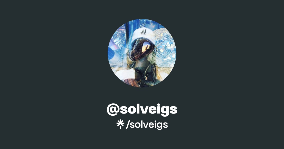 solveigs | Instagram | Linktree