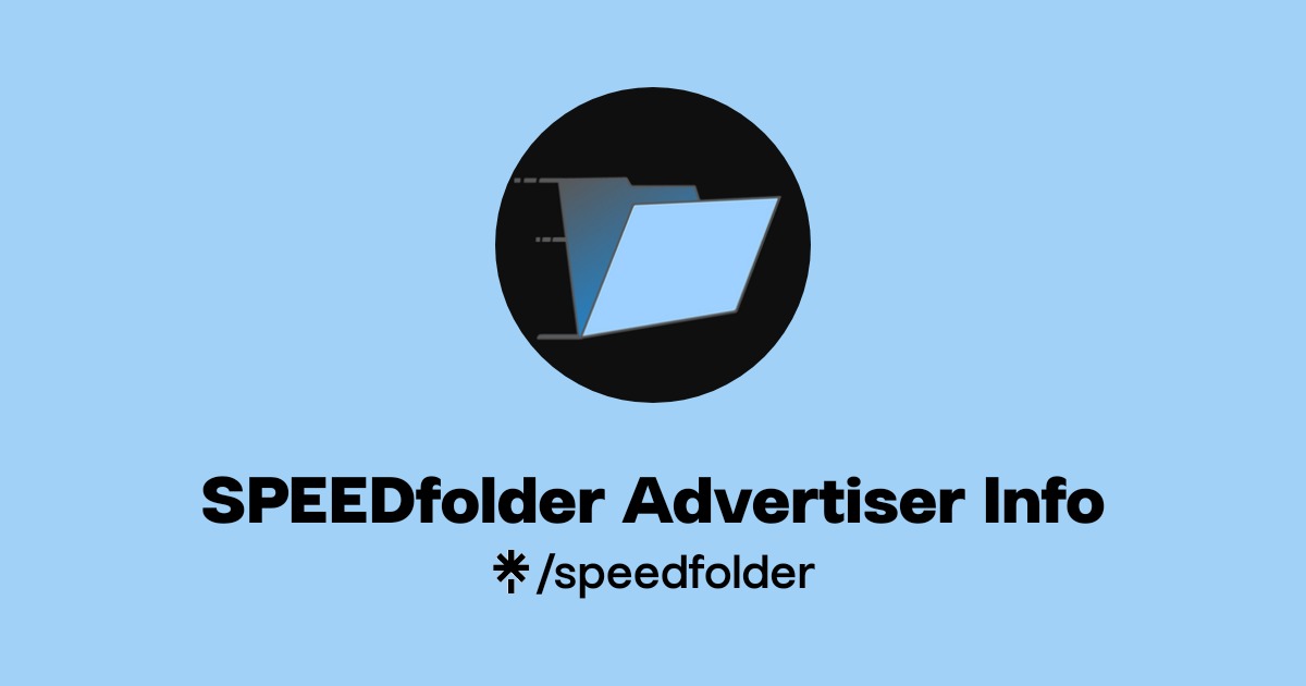 Speed Folder File speedfolder | Instagram, Facebook, TikTok | Linktree