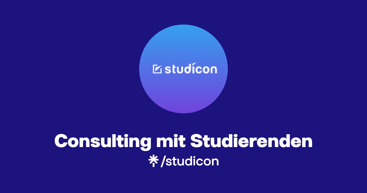 Studicon | Consulting mit Studierenden - Remote | Linktree