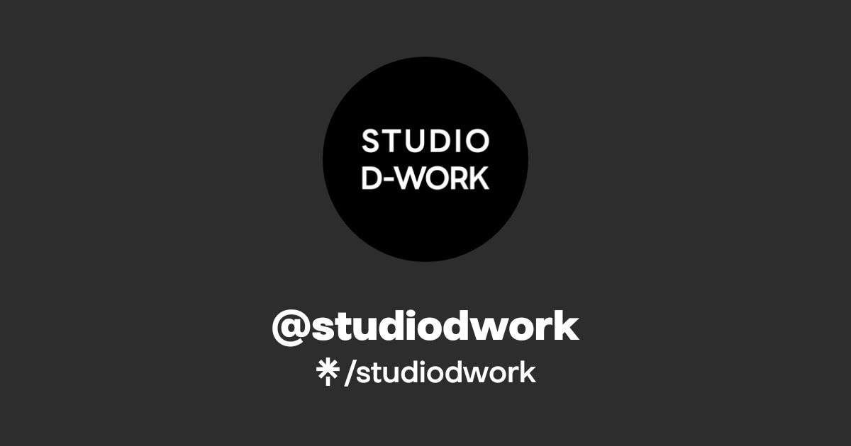 studiodwork | Instagram | Linktree
