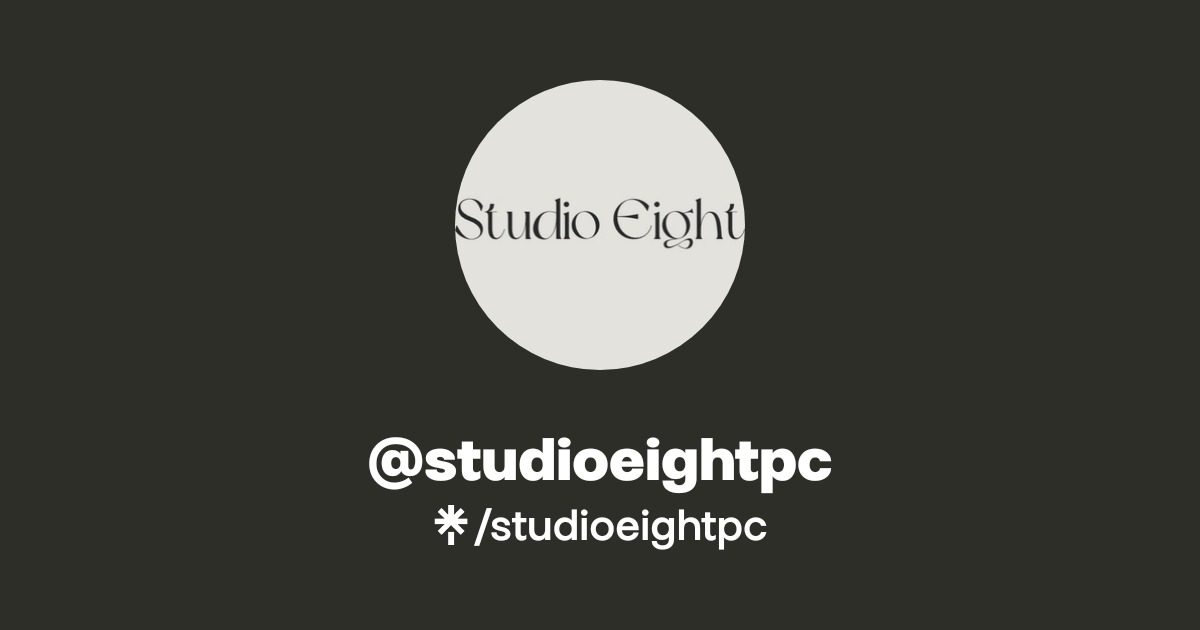 studioeightpc | Instagram | Linktree