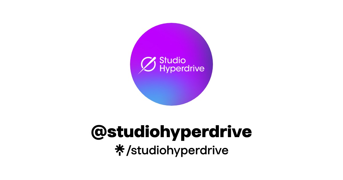 studiohyperdrive Official: Instagram, X, Facebook, Threads | Linktree