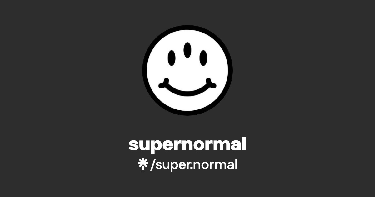 supernormal Official: Instagram | Linktree