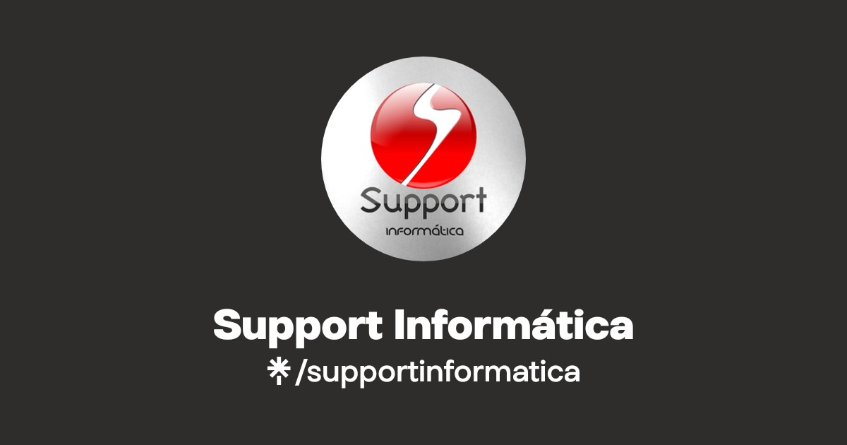Support Informática | Instagram, Facebook | Linktree