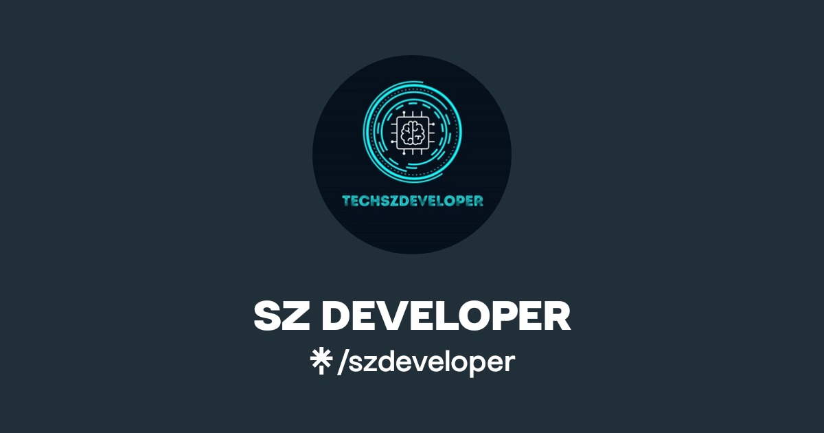 SZ DEVELOPER | Instagram | Linktree