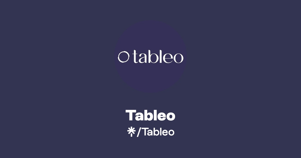 Tableo Official: Instagram, Facebook | Linktree