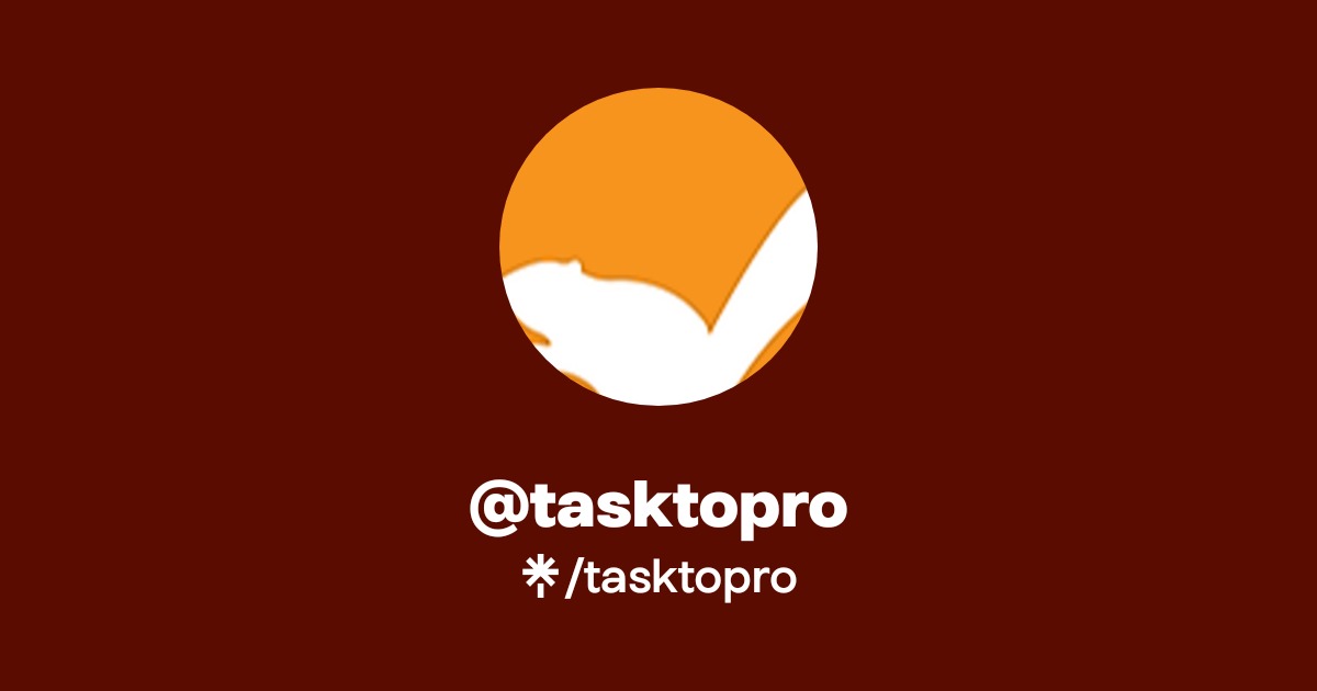 Tasktopro tasktopro | Instagram, Facebook | Linktree