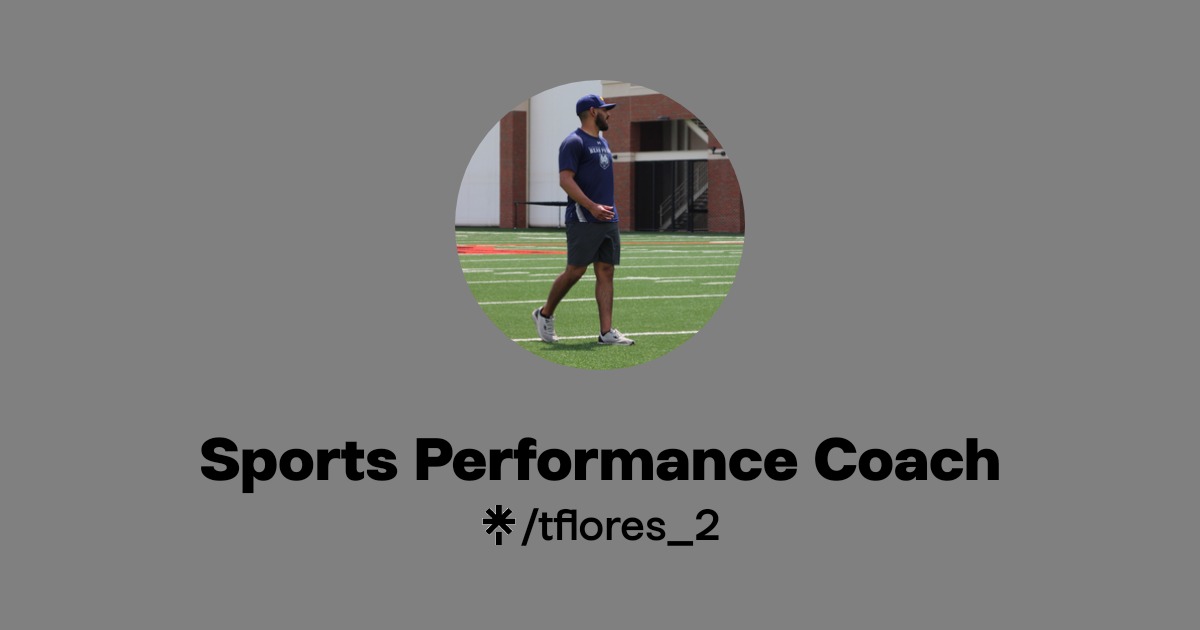 Sports Performance Coach | Instagram | Linktree