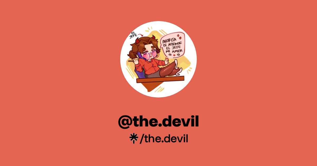 the.devil Official: Instagram, Twitter | Linktree