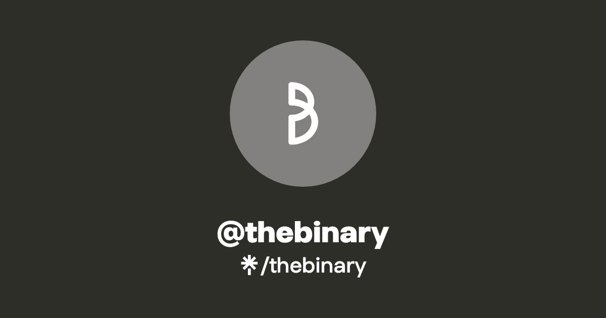 thebinary | Linktree