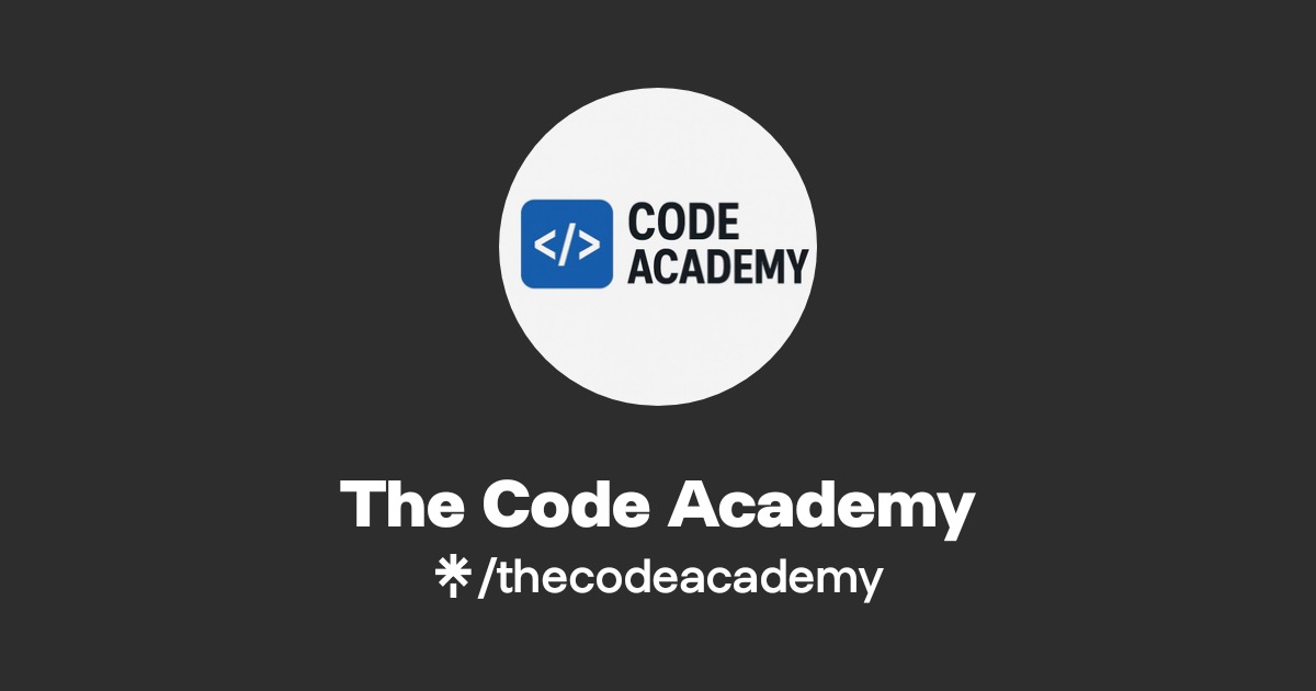 The Code Academy | TikTok, Instagram, Facebook | Linktree