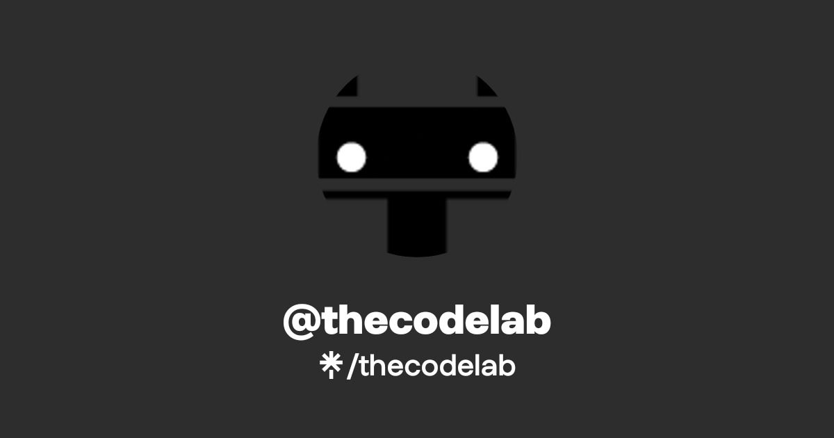 thecodelab | Twitter, Instagram, Facebook, TikTok | Linktree