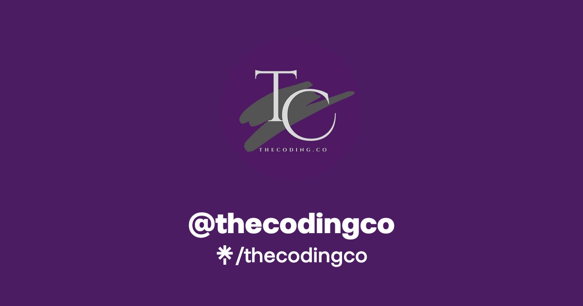 thecodingco Official: Instagram, Twitter | Linktree