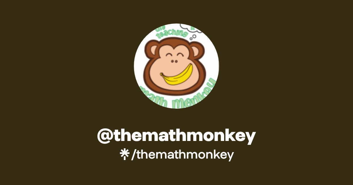 themathmonkey | Instagram | Linktree