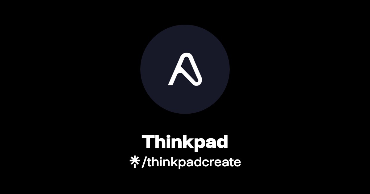 Thinkpad Creatio Thinkpad | Instagram, Facebook, TikTok | Linktree