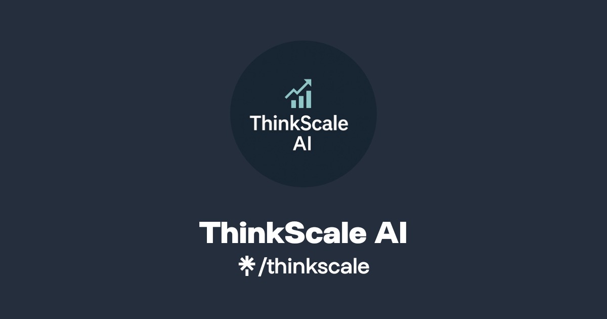 Think Scale ThinkScale AI Official: Instagram | Linktree